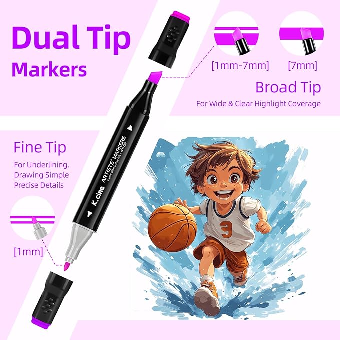 Alcohol Markers, 80 Permanent Art Coloring Markers for Adult Coloring Books Artist Adults Cozy Coloring Illustrations, Book Painting Card Making,Dual Brush Tip-Fine and Chisel Tip