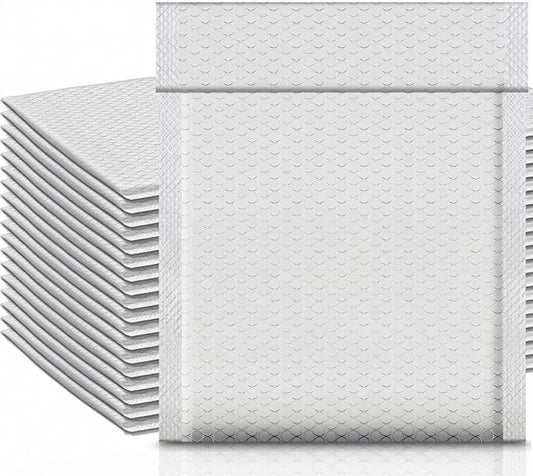 Ireer 20 Pack Extra Large Bubble Mailers 8.5 x 12" Poly Padded Envelopes Cushioned Mailing Envelopes Bubble Padded Mailers Self Adhesive Waterproof Shipping Bags for Business Gift Packaging