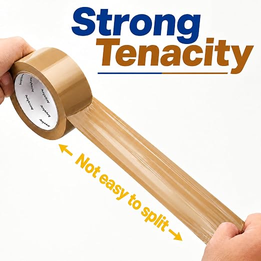 12 Rolls Heavy Duty Brown Packing Tape with 2 Dispenser 1.88 In x 60 Yds | Strong Adhesive Packaging Tape, Moving Tape for Boxes, For Carton Sealing, Shipping, Mailing & Storage, 2.5 mil Thickness
