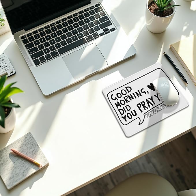 Christian Mouse Pad, 1 Thessalonians 5 Bible Verse Scripture Mouse Pads Mousepad for Home Office Dorm Computers Laptop Supplies Desk Accessories, 9.5x7.9 Inch