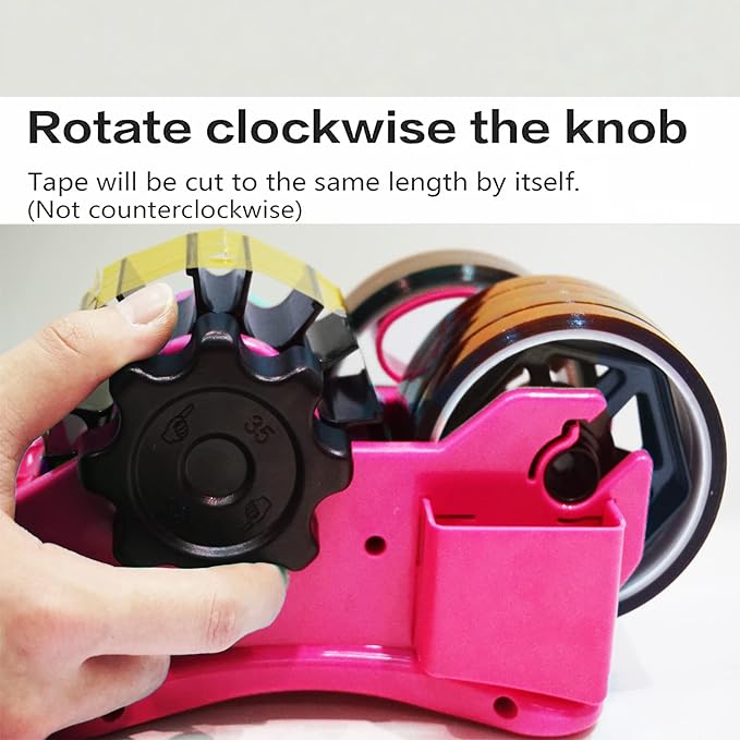 Heat Tape Dispenser Sublimation - Multiple Roll Cut Heat Tape Dispenser 1" and 3" Core Double Reel Cores Sublimation for Heat Transfer Tape, Semi-Automatic Tape Dispenser with Compartment Slots