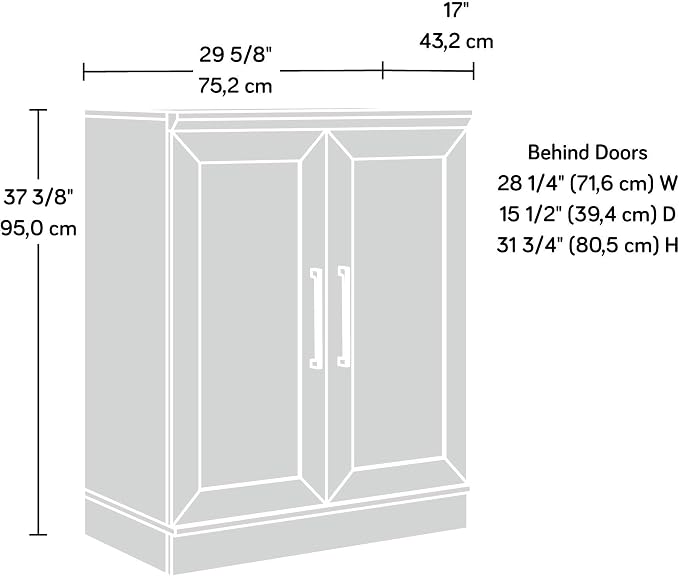 Sauder HomePlus Base Cabinet/ Pantry Cabinet, Sienna Oak finish