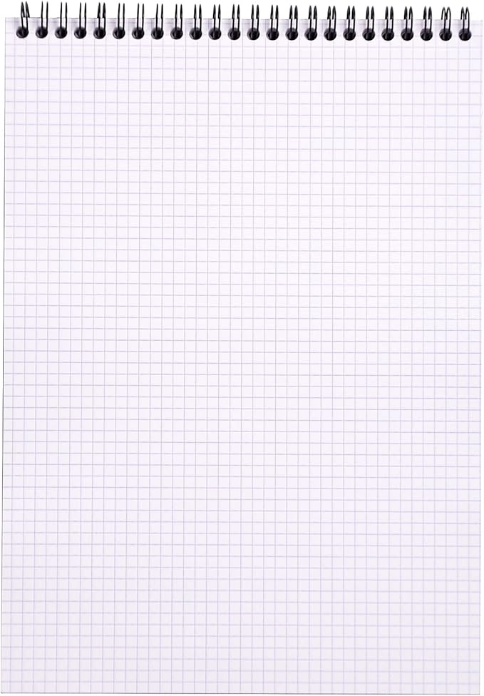 Rhodia Wirebound Notepad, A4, Square Ruling - Orange (18500C)