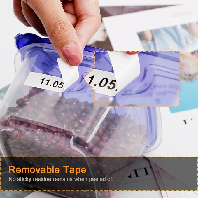 TZe-441 TZe441 Replacement for Brother Label Maker Tape Black on Red | 18mm 0.7 Inch TZ Compatible with Brother P Touch Standard Laminated Label Tape 3/4 in x 26.2 ft(8m), 4 Pack