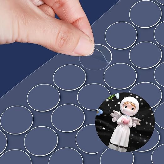 Adhesive Stick dots Two-Sided Sided Mounting Putty Stick Tack for Wall Hanging Crafts Balloons Festival Party Decorations,Clean Removable(0.78"*0.78"-600)