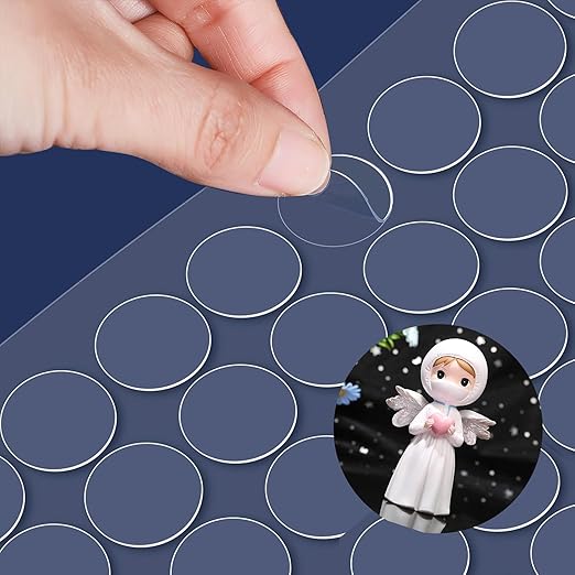 Adhesive Stick dots Two-Sided Sided Mounting Putty Stick Tack for Wall Hanging Crafts Balloons Festival Party Decorations,Clean Removable(0.59"*0.59"-500)