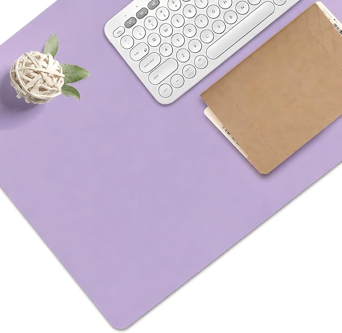 Mouse Pad and Keyboard Wrist Rest (31.5×15.7 Inches, Lavender) | Large Keyboard and Mouse Pad Set, Ergonomic Mousepad with Wrist Rest, Non-Slip Desk Mat Protector for Office, Home