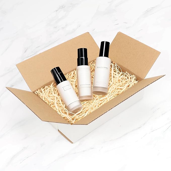 EXYGLO 50 Pack 5.91x3.94x1.57 Shipping Boxes for Small Business, White Corrugated Cardboard Small Box for Packaging, Moving, Mailing, and Storing