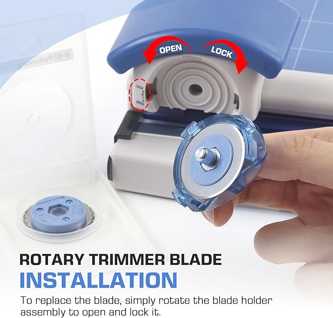 B-01 Rotary Paper Cutter Blades for Carl RT-200, RT-215, RT-218, PRT-100 & CC-10 Rotary Paper Trimmers, Precision-Engineered Professional Straight Cutting Replacement Blade