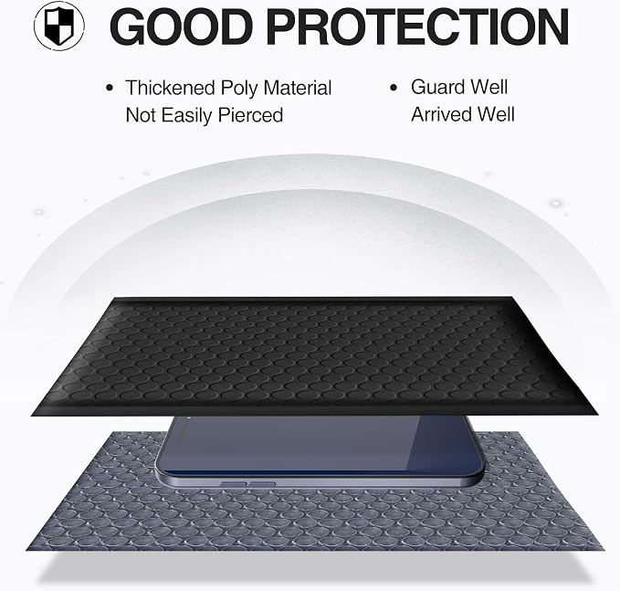 UCGOU Bubble Mailers 8.5x12" 40 Pack Usable Size 8.5x11" Black Shipping Bag | Waterproof Self Seal Adhesive Medium Padded Envelopes for Small Business Bulk Bubble Wrap Mailers for Mailing Jewelry Makeup