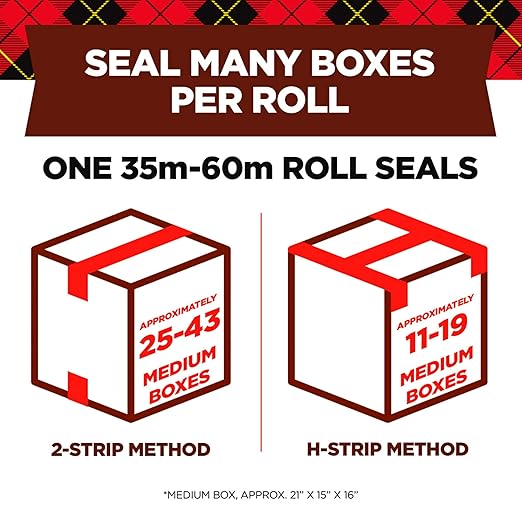 Scotch Commercial Grade Shipping Packaging Tape, 1.88" x 54.6 yd, Designed for Packing, Shipping and Mailing, Guaranteed to Stay Sealed, 3" Core, Clear, 4 Rolls (3750-4RD)