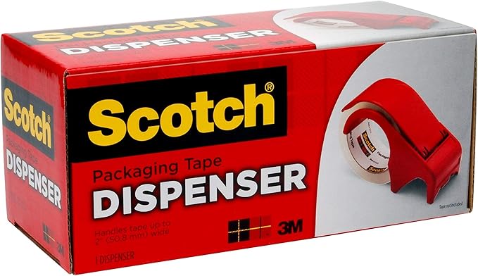 Scotch Packaging Tape Hand Dispenser (DP300-RD)