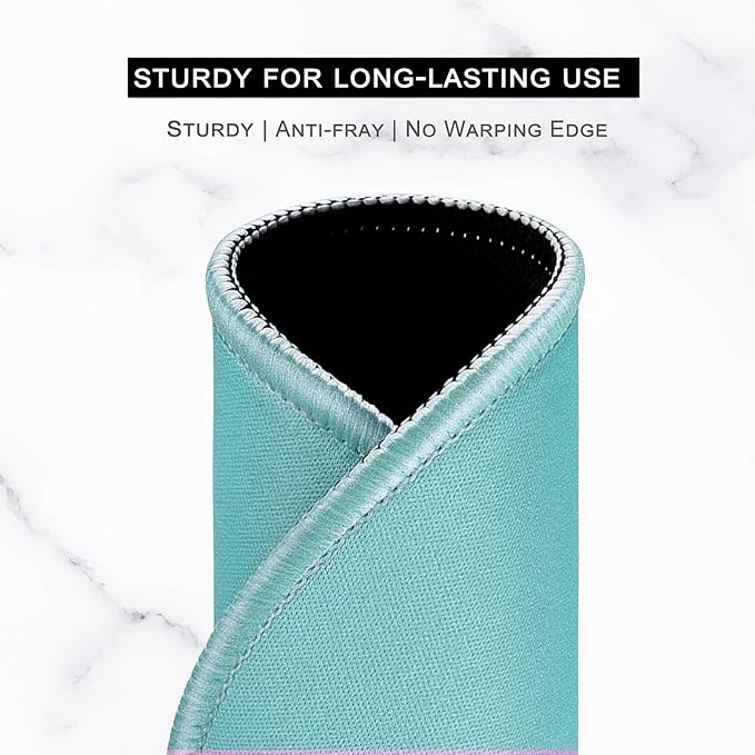 Hsurbtra Mouse Pad, Premium-Textured Small Round Mousepad 8.7 x 8.7 Inch Green, Stitched Edge Anti-Slip Waterproof Rubber Pretty Cute Computer Mat for Office Home Gaming Laptop Men Women Kids