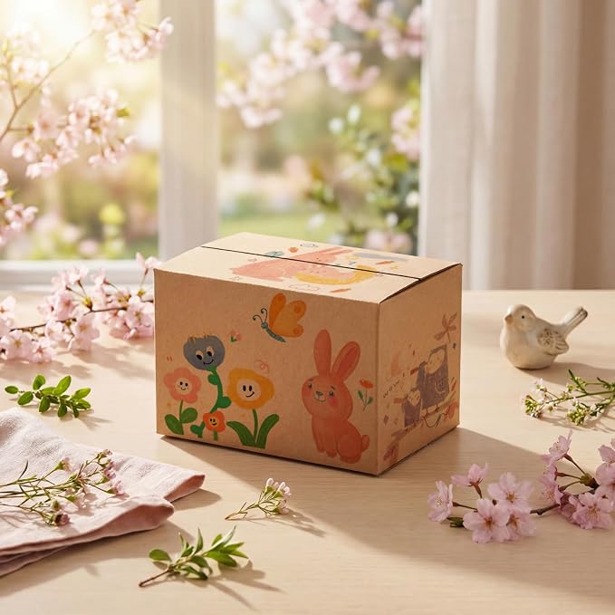 30-Pack Shipping Boxes 6x4x4 Inches, Brown | Corrugated Cardboard Box for Business Packing, Shipping, and DIY, Easy to Fold and Assemble