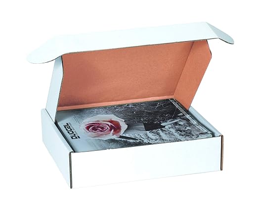 Box USA 17" Deluxe Shipping Boxes 17 1/8"L x 11 1/8"W x 4"H, 50-Pack - White Box Mailers for Packaging, Storage, Gifts or Bulk Business Orders