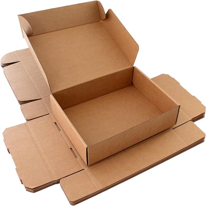 12x9x3 Shipping Boxes 20-Pack, Brown Corrugated Cardboard Boxes for Mailing, Shipping & Small Business Packaging