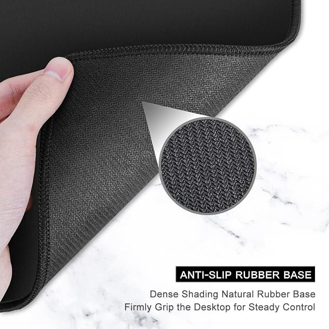 Auhoahsil Desk Mouse Pad, Large Gaming Mousepad, XXL Desk Pad, Extended Long Superior Micro-Weave Cloth Non-Slip Rubber Big Computer Mouse Mat for Gamer, Office & Home, 35" x 15", Abstract Monstera