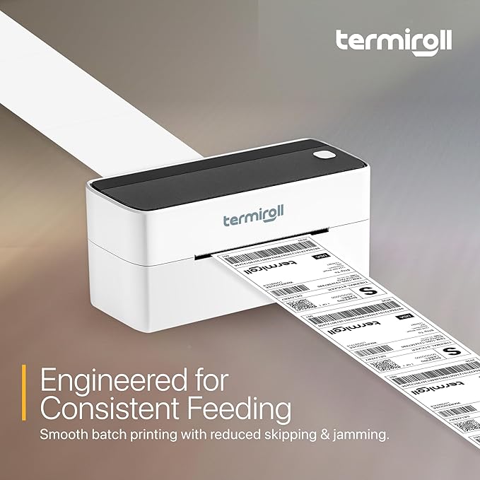 4x6 Thermal Shipping Labels Roll – 350 Precision Cut Direct Thermal Labels, Commercial Grade Strong Adhesive, Compatible with Rollo, Zebra, MUNBYN & iDPRT Printers
