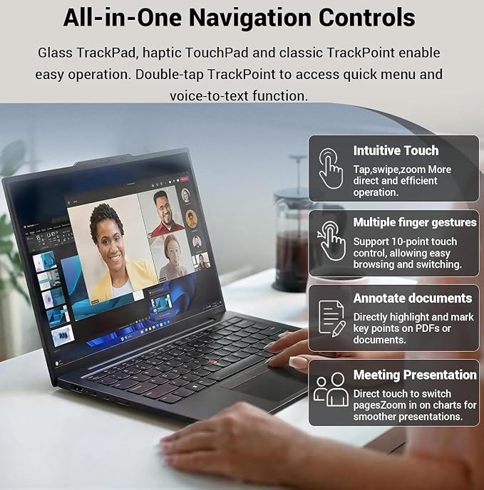 Lenovo ThinkPad L16 Gen2 16" FHD+ Business AI Laptop, Intel Ultra 5 225U | Lenovo 16in Touchscreen Business Notebook, 64GB DDR5, 4TB SSD, Windows 11 Pro, Fingerprint, Backlit, RJ-45 Ethernet, Black