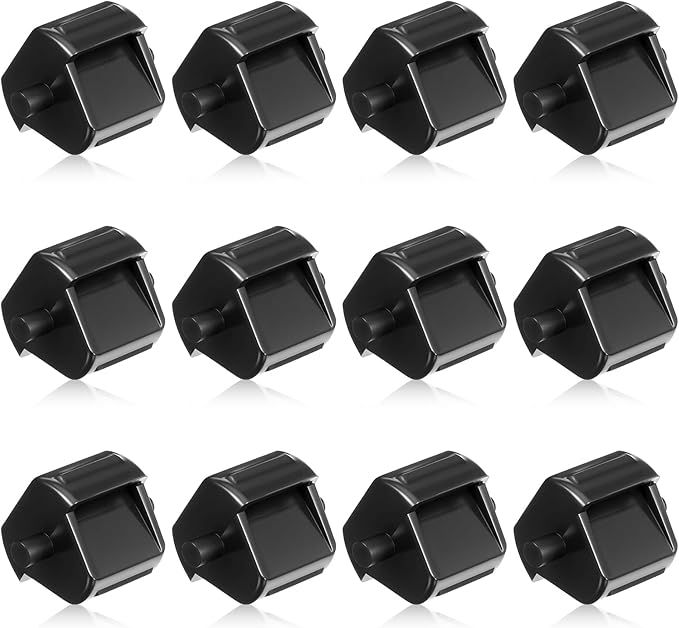 Tape Dispenser Replacement Core 12 Pcs Small Plastic Allocator Roll for 1Inch Transparent Tape School Office Home Supplies (Black)