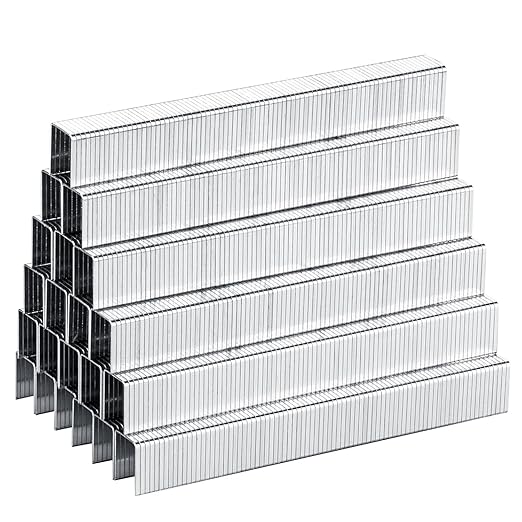 meite T50 Stainless Steel Staples Marine, 9/16 Inch Heavy Duty Staples for Staple Gun - 20 Gauge 3/8 Inch Crown T50 Upholstery Staple for Salt Water, Marine Applications (10 Packs)