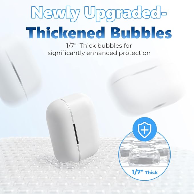 Metronic Bubble Mailers True 8.5x11" Usable Size Padded Envelopes 25 Pack | 50% Thicker 1/7" Bubble 8.5x12" Self Seal Water-resistant bubble envelopes for Books,DVD,Magazine& Small Business,#2,White