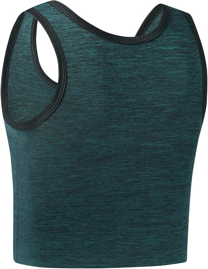 Women Transgender Tomboy FTM Pull On Closure Elastic Chest Binder Pullover Tank Top