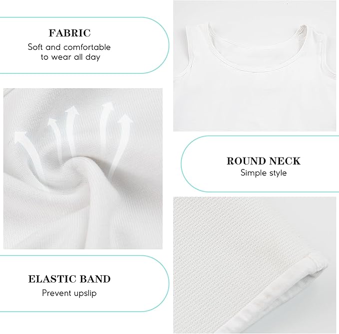 LODAY Women Transgender Tomboy FTM Elastic Chest Binder Bra Pullover Tank Top