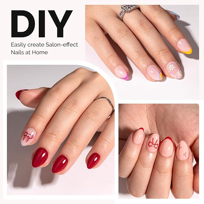 MelodySusie Extra Short Almond X Nail Tips - 300Pcs 15 Sizes Clear Acrylic,Half Matte Full Cover Press on Nails for DIY Extension & Salon Use,Pre-Shaped for Long-Lasting Manicure