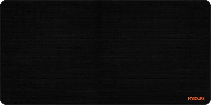 Mydours 48" x 24" Extended Gaming Mouse Pad, XXL Large Desk Mat (Black) | Superior Micro-Weave Surface, Water Resist Keyboard Mousepad with Non-Slip Rubber Base, Laptop Desk Pad for Office Home