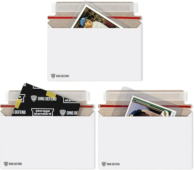 110-Pack Card Shipping Envelopes - 7 x 4.35 Inches Trading Cards Self-Adhesive Mailers, Perfect Fit for Semi-Rigid Sleeves, Toploaders & Ding Defend Protectors - Hobby Mailing Supplies
