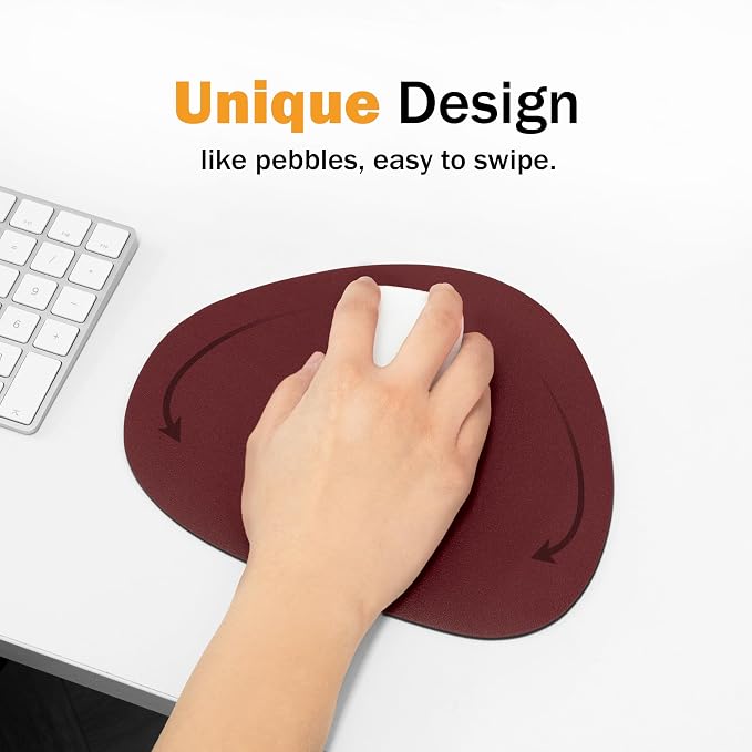 Mouse pad, Non-Slip Washable Waterproof Computer Mouse pad (Diva Burgundy)