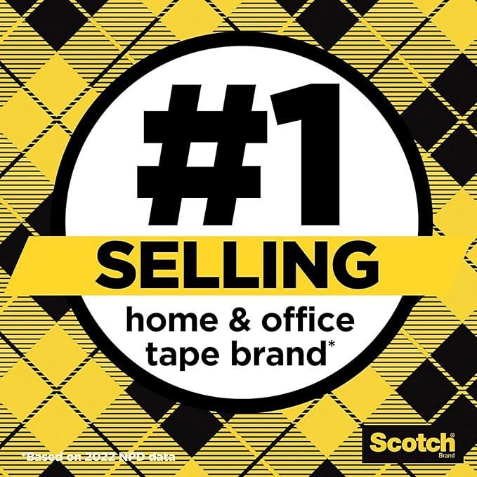 Scotch Double-Sided Removable Tape with Dispenser, 3/4-Inch x 400-Inch, Clear – 1-Pack