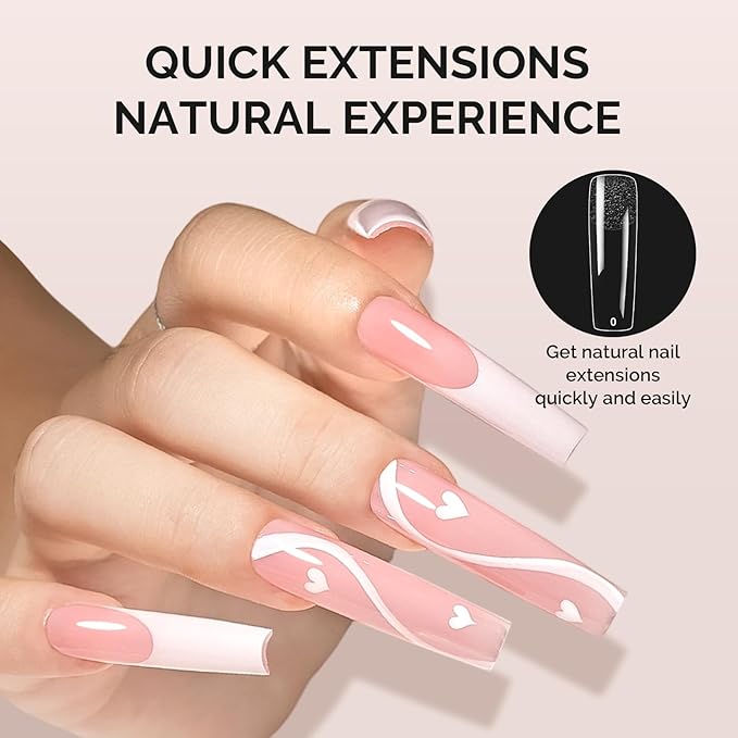 MelodySusie Long Square X Nail Tips - 288Pcs 12 Sizes Clear Acrylic, Half Matte Full Cover Press on Nails for DIY Extension & Salon Use,Pre-Shaped for Long-Lasting Manicure