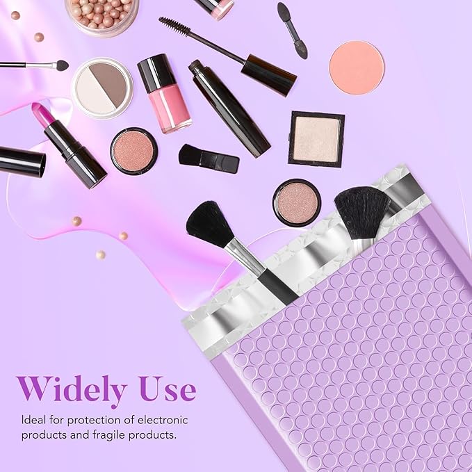 Fuxury Bubble Mailers 6x10" 600 Pack Lavender Small Bubble Shipping Envelopes Usable Size 6x9" #0 Cute Bubble Padded Mailer Thick Padded Envelopes for Mailing Jewelry,Makeup, Bulk