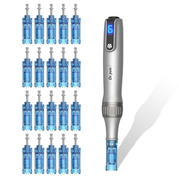 Dr Pen M8S Microneedle Roller Pen for Home Use - Microneeding Derma Roller Pen for Women Men - Micro Needle Roller Pen for Skin Tools-0.24MM