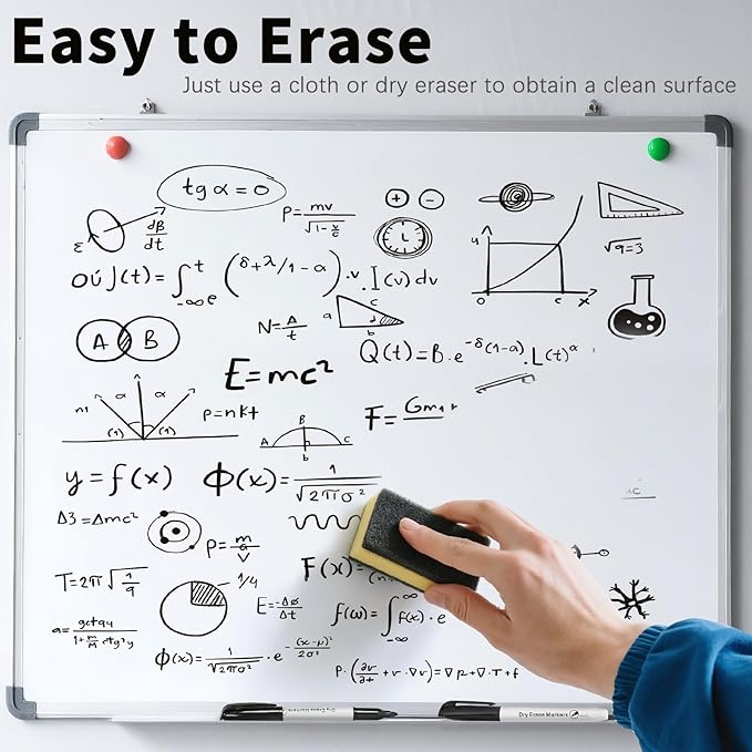 Duchong 72 Packs Dry Erase Markers Bulk, Fine Tip Whiteboard Markers for Kids Teachers, Dry Erase Pens Bulk Pack for Classroom Home, Back to School Supplies