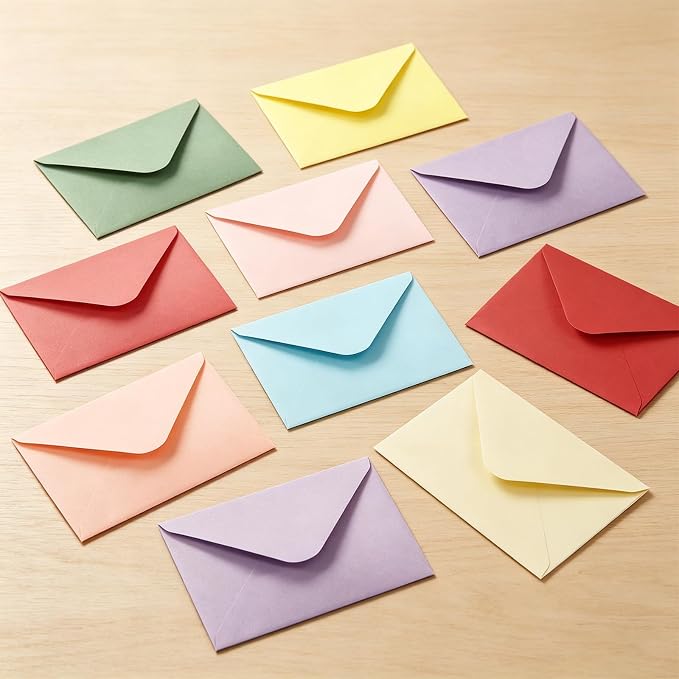 50 PCS Light Yellow Colorful A4 Envelopes,4x6 Envelopes for Invitations | 4x6 Envelopes for Greeting Cards, Great for Invitations, Wedding Invitation, Birthday, Baby Shower, Graduation