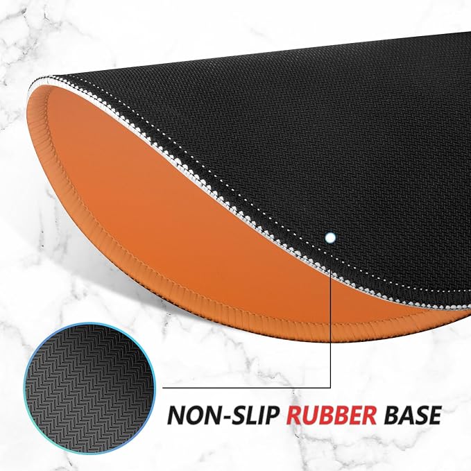 ITNRSIIET Mouse Pad Non-Slip Rubber Base Smooth Surface Stitched Edges Waterproof Durable Compatible with All Mice for Office & Gaming, Desk Accessory, 8.7x8.3x0.12 inch, Sunset Gradient