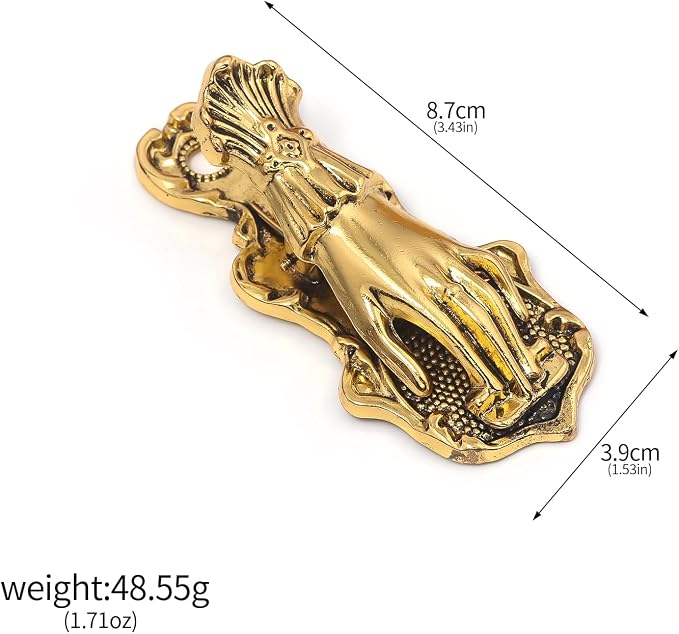 Hand Journal Clip Charm Accessories，Gold Paper Binder Book Clips | Cute Vintage Metal Traveler Notebook Page Holder，Decorative Clamps for Office Home Use