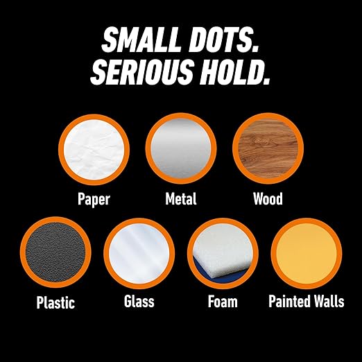 Gorilla Permanent Adhesive Dots, Double-Sided, Clear, 150 Pieces, 3-Pack | No Mess, Photo Safe and Acid Free, Instant Hold for Crafts, Ideal for Card Making and Scrapbooking