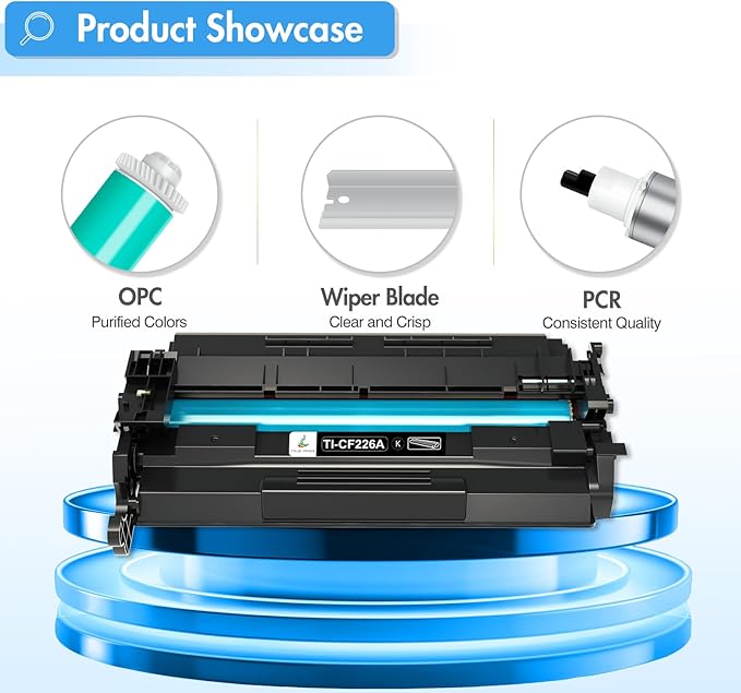 26A Toner Cartridge for HP Printer CF226A M426fdw Compatible for HP 26A Black Laserjet Toner Cartridge 26X CF226X M402n MFP M426fdw M402dn M402 M402dw M402dne M426fdn M426 M426dw Printer Ink 2 Pack