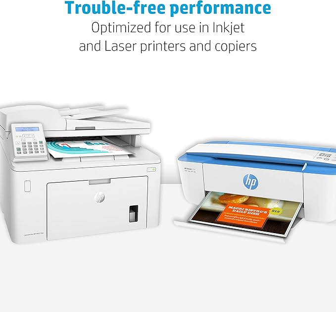 HP Printer Paper | 8.5 x 11 Paper | Premium 24 lb | 1 Ream - 500 Sheets | 100 Bright | Made in USA - FSC Certified | 112400R