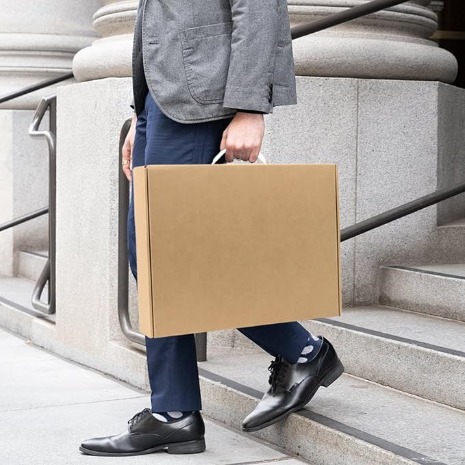 Laptop Shipping Box with Protection Foam, Fit Up to 17 Inches, Notebook Laptop Boxes for Packaging Small Business, Cardboard Computer Container for Shipping