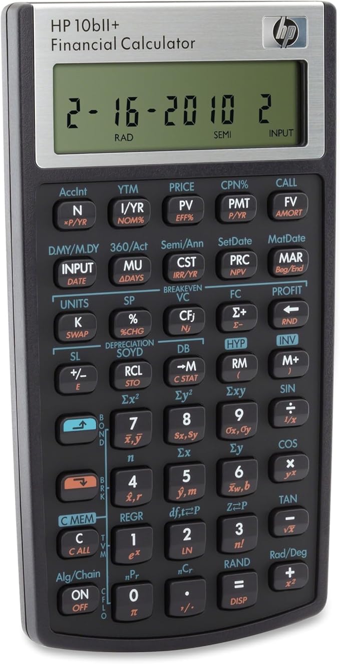 HP 10bII+ Financial Calculator
