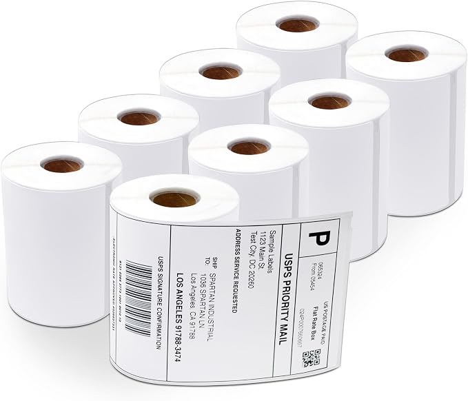 4x6 Shipping Labels, Direct Thermal Labels, DYMO 4XL 1744907 | Return Address Labels for Mailing, Packages - Compatible with Zebra, Rollo Printers - (4400 Count, 20 Rolls, Not 5XL)