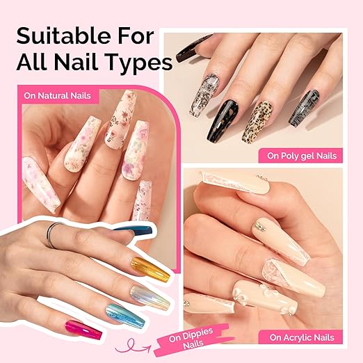 MelodySusie Nail Foil Glue Gel, 15ML Soak Off LED/LUV Foil Transfer Adhesive for Nail Art, Professional Strong Sticky Base for Nail Foils & Stickers, Need Cure with Nail Lamp