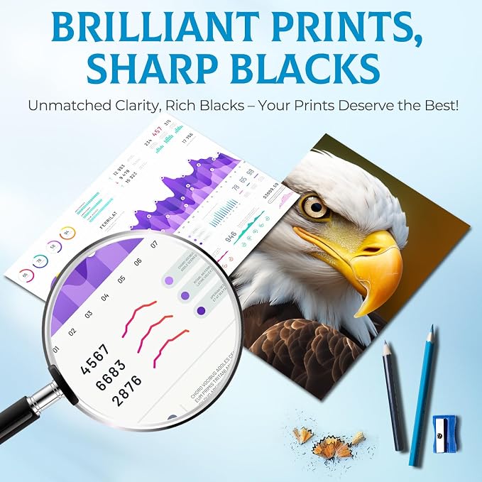 950XL 951XL Ink Cartridges OfficeJet Pro 8600 8610 8620 Ink Compatible for HP 950 951 XL Ink Cartridge Combo Pack HP950XL HP951XL Printer Ink for OfficeJet Pro 8100 8630 8660 8640 8615 276DW 251DW-4P | Compatible for HP 950 951 XL Ink Cartridge Combo P...