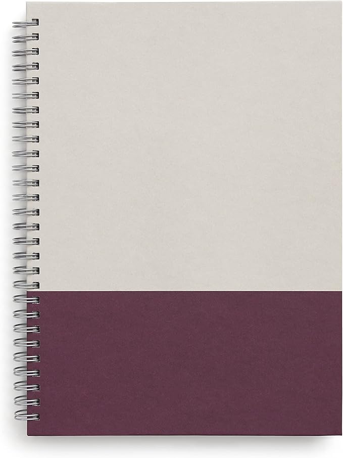 TRU RED Medium Hardcover Ruled Notebook, Gray/Purple