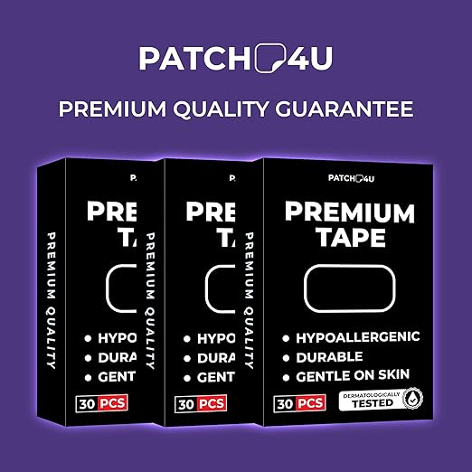 Premium Tape (30 Pack) - Pain Free Removal, Hypoallergenic, Latex Free & Gentle On Skin - Packaging May Vary - Skin Friendly Adhesive Cotton Tape